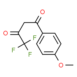 ChemSpider 2D Image | 4,4,4-Trifluoro-1-(4-methoxyphenyl)-1,3-butanedione | C11H9F3O3