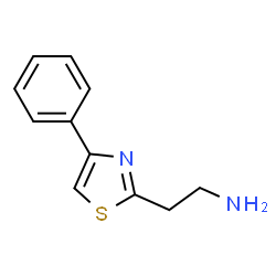 ChemSpider 2D Image | 4-Phenyl-2-thiazoleethanamine | C11H12N2S