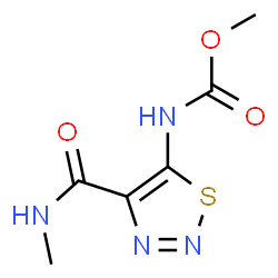 ChemSpider 2D Image | Methyl [4-(methylcarbamoyl)-1,2,3-thiadiazol-5-yl]carbamate | C6H8N4O3S