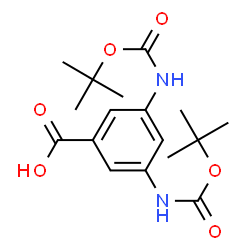ChemSpider 2D Image | 3,5-Bis-Boc-aminobenzoic acid | C17H24N2O6