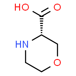 ChemSpider 2D Image | (S)-3-Morpholinecarboxylic Acid | C5H9NO3