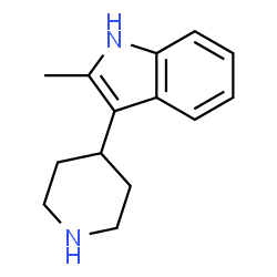 ChemSpider 2D Image | 4-(2-Methyl-3-indolyl)piperidine | C14H18N2