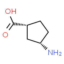 ChemSpider 2D Image | (1R,3S)-3-Aminocyclopentanecarboxylicacid | C6H11NO2