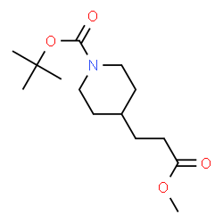 ChemSpider 2D Image | MethylN-Boc-4-piperidinepropionate | C14H25NO4