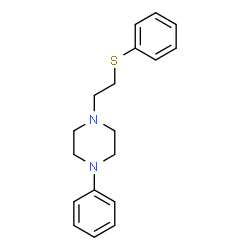 ChemSpider 2D Image | 1-Phenyl-4-[2-(phenylsulfanyl)ethyl]piperazine | C18H22N2S