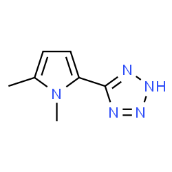ChemSpider 2D Image | 5-(1,5-dimethyl-1H-pyrrol-2-yl)-1H-tetrazole | C7H9N5