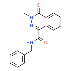 ChemSpider 2D Image | N-Benzyl-3-methyl-4-oxo-3,4-dihydro-1-phthalazinecarboxamide | C17H15N3O2