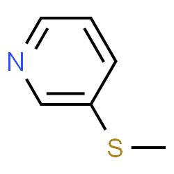ChemSpider 2D Image | 3-(Methylsulfanyl)pyridine | C6H7NS