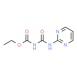 ChemSpider 2D Image | Ethyl (2-pyrimidinylcarbamoyl)carbamate | C8H10N4O3