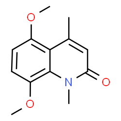 ChemSpider 2D Image | 5,8-Dimethoxy-1,4-dimethyl-1H-quinolin-2-one | C13H15NO3
