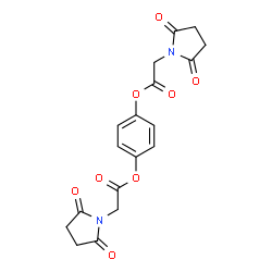ChemSpider 2D Image | 1,4-Phenylene bis[(2,5-dioxo-1-pyrrolidinyl)acetate] | C18H16N2O8