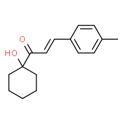 ChemSpider 2D Image | (2E)-1-(1-Hydroxycyclohexyl)-3-(4-methylphenyl)-2-propen-1-one | C16H20O2