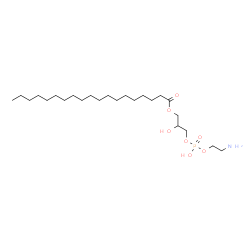 ChemSpider 2D Image | 3-{[(2-Aminoethoxy)(hydroxy)phosphoryl]oxy}-2-hydroxypropyl nonadecanoate | C24H50NO7P