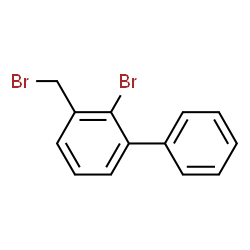 ChemSpider 2D Image | 2-Bromo-3-(bromomethyl)biphenyl | C13H10Br2