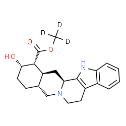 ChemSpider 2D Image | (~2~H_3_)Methyl (16alpha,17alpha)-17-hydroxyyohimban-16-carboxylate | C21H23D3N2O3