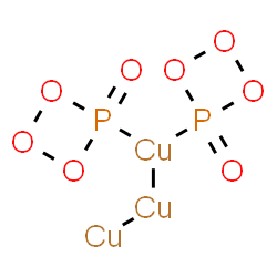 ChemSpider 2D Image | cupriocuprio-bis(4-oxo-1,2,3,4$l^{5}-trioxaphosphetan-4-yl)copper | Cu3O8P2
