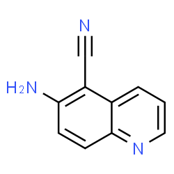 ChemSpider 2D Image | 6-Amino-5-quinolinecarbonitrile | C10H7N3