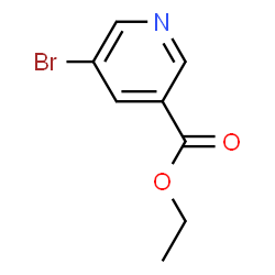 ChemSpider 2D Image | Ethyl 5-bromonicotinate | C8H8BrNO2
