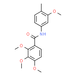 ChemSpider 2D Image | 2,3,4-Trimethoxy-N-(3-methoxy-4-methylphenyl)benzamide | C18H21NO5