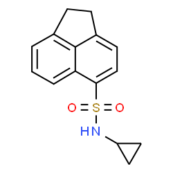 ChemSpider 2D Image | N-Cyclopropyl-1,2-dihydro-5-acenaphthylenesulfonamide | C15H15NO2S