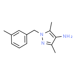 ChemSpider 2D Image | 3,5-Dimethyl-1-(3-methylbenzyl)-1H-pyrazol-4-amine | C13H17N3