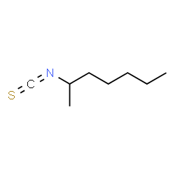 ChemSpider 2D Image | 2-Heptyl isothiocyanate | C8H15NS