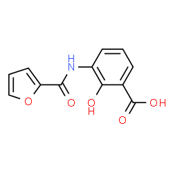 ChemSpider 2D Image | 3-(2-Furoylamino)-2-hydroxybenzoic acid | C12H9NO5
