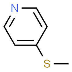 ChemSpider 2D Image | 4-(Methylthio)pyridine | C6H7NS