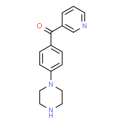 ChemSpider 2D Image | 1-[4-(PYRIDINE-3-CARBONYL)PHENYL]PIPERAZINE | C16H17N3O