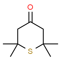 ChemSpider 2D Image | 2,2,6,6-Tetramethyltetrahydro-4H-thiopyran-4-one | C9H16OS