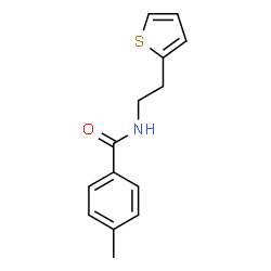 ChemSpider 2D Image | 4-Methyl-N-[2-(2-thienyl)ethyl]benzamide | C14H15NOS