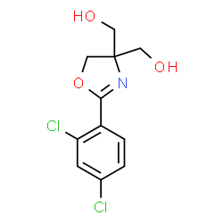 ChemSpider 2D Image | [2-(2,4-Dichlorophenyl)-4,5-dihydro-1,3-oxazole-4,4-diyl]dimethanol | C11H11Cl2NO3