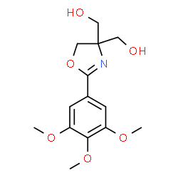 ChemSpider 2D Image | [2-(3,4,5-Trimethoxyphenyl)-4,5-dihydro-1,3-oxazole-4,4-diyl]dimethanol | C14H19NO6