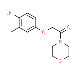 ChemSpider 2D Image | 2-(4-Amino-3-methylphenoxy)-1-(4-morpholinyl)ethanone | C13H18N2O3