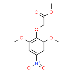 ChemSpider 2D Image | Methyl (2,6-dimethoxy-4-nitrophenoxy)acetate | C11H13NO7