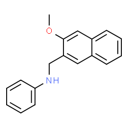 ChemSpider 2D Image | N-[(3-Methoxy-2-naphthyl)methyl]aniline | C18H17NO