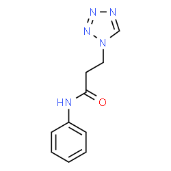 ChemSpider 2D Image | N-Phenyl-3-(1H-tetrazol-1-yl)propanamide | C10H11N5O