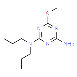 ChemSpider 2D Image | 6-Methoxy-N,N-dipropyl-1,3,5-triazine-2,4-diamine | C10H19N5O