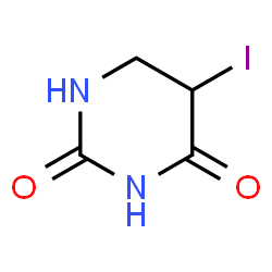 ChemSpider 2D Image | 5-Iododihydro-2,4(1H,3H)-pyrimidinedione | C4H5IN2O2