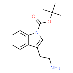 ChemSpider 2D Image | 2-Methyl-2-propanyl 3-(2-aminoethyl)-1H-indole-1-carboxylate | C15H20N2O2