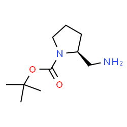 ChemSpider 2D Image | (S)-2-(Aminomethyl)-1-Boc-pyrrolidine | C10H20N2O2