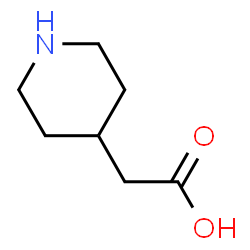 ChemSpider 2D Image | 4-Piperidine Acetic Acid | C7H13NO2