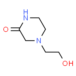 ChemSpider 2D Image | 4-(2-Hydroxyethyl)-2-piperazinone | C6H12N2O2