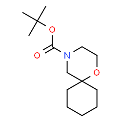 ChemSpider 2D Image | tert-Butyl 1-oxa-4-azaspiro[5.5]undecane-4-carboxylate | C14H25NO3