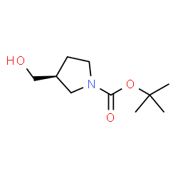ChemSpider 2D Image | tert-Butyl (3S)-3-(hydroxymethyl)pyrrolidine-1-carboxylate | C10H19NO3