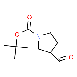 ChemSpider 2D Image | (S)-1-Boc-3-pyrrolidinecarbaldehyde | C10H17NO3