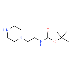 ChemSpider 2D Image | 1-(2-N-Boc-aminoethyl)piperazine | C11H23N3O2