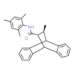 ChemSpider 2D Image | (15R,16S)-N-Mesityl-16-methyltetracyclo[6.6.2.0~2,7~.0~9,14~]hexadeca-2,4,6,9,11,13-hexaene-15-carboxamide | C27H27NO