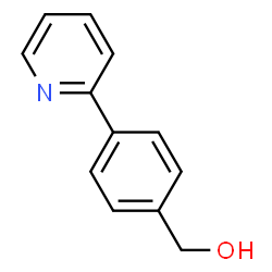 ChemSpider 2D Image | (4-pyrid-2-ylphenyl)methanol | C12H11NO