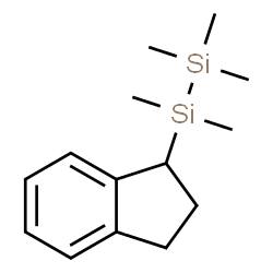 ChemSpider 2D Image | Disilane, 1-indanylpentamethyl- | C14H24Si2